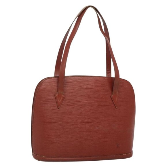 LOUIS VUITTON Epi Lussac Shoulder Bag Brown LV Auth - Picture 1 of 16